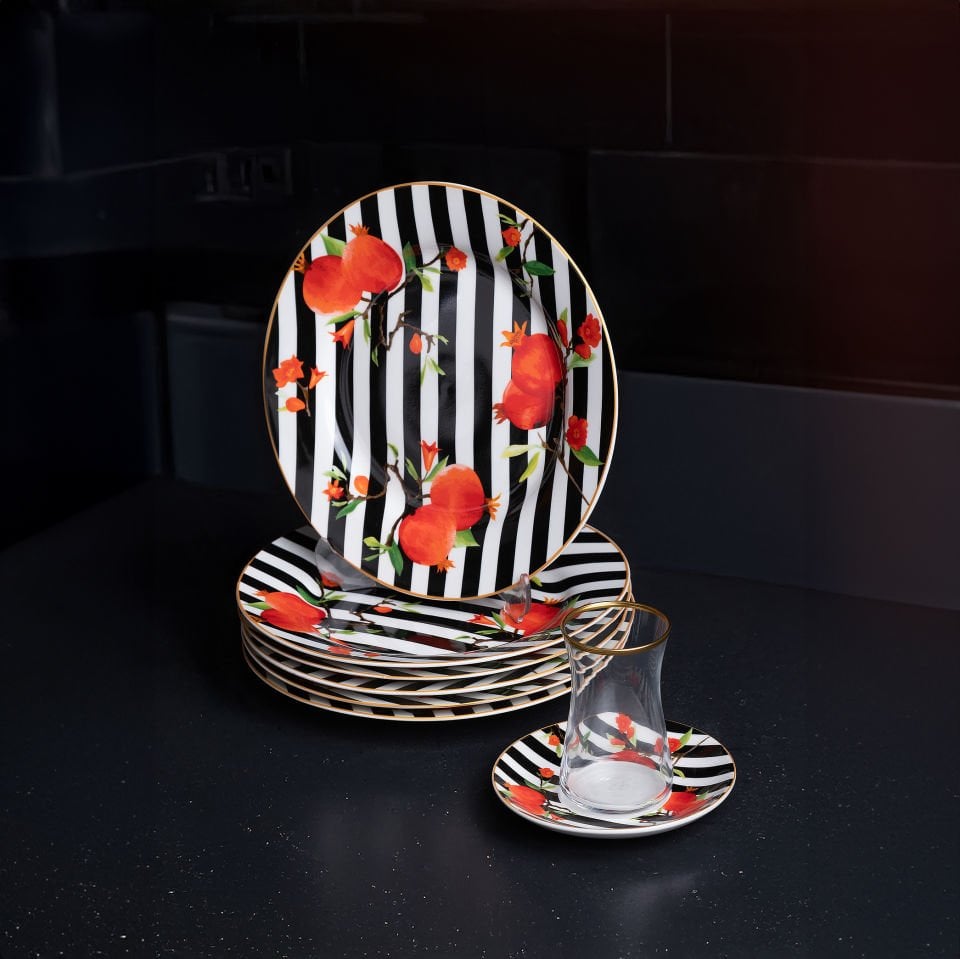 Nora 6 Parça Servis Tabağı 23 cm