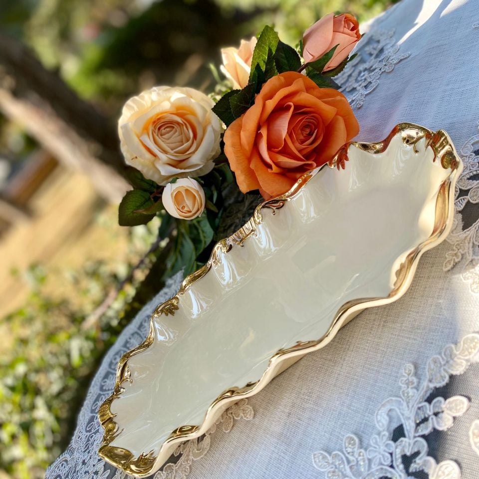 Golden Rey Kayık Tabak 30 cm