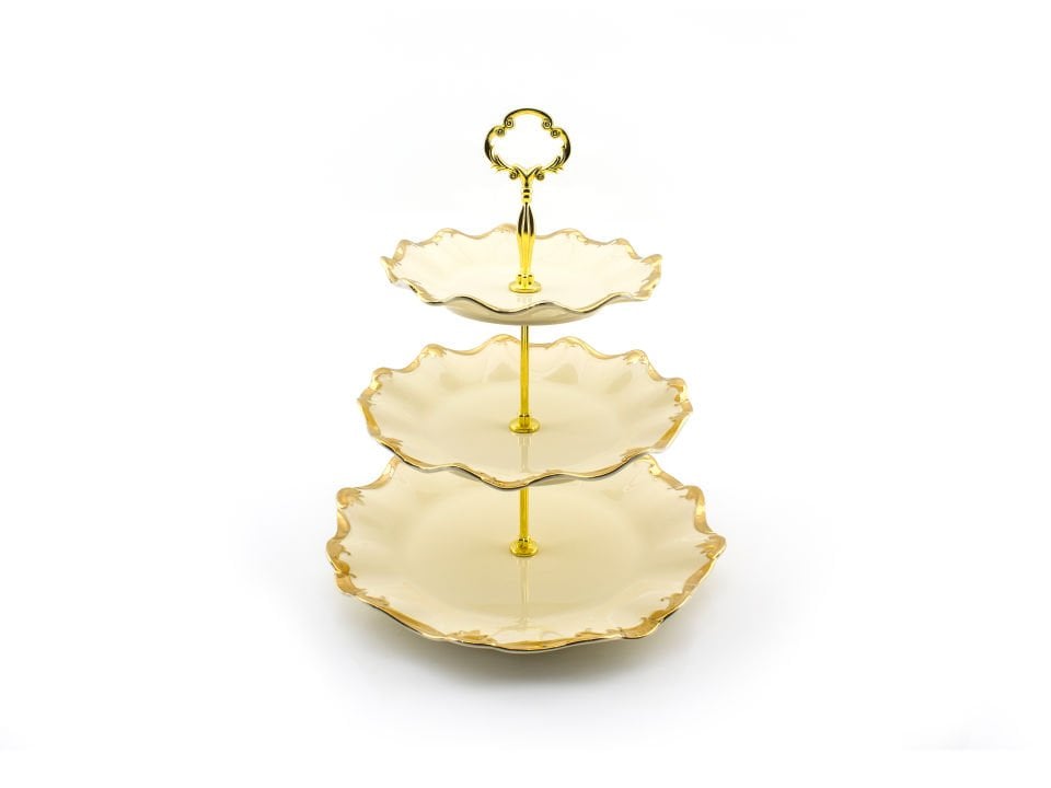 Golden Rey 3 Katlı Kurabiyelik 32 cm