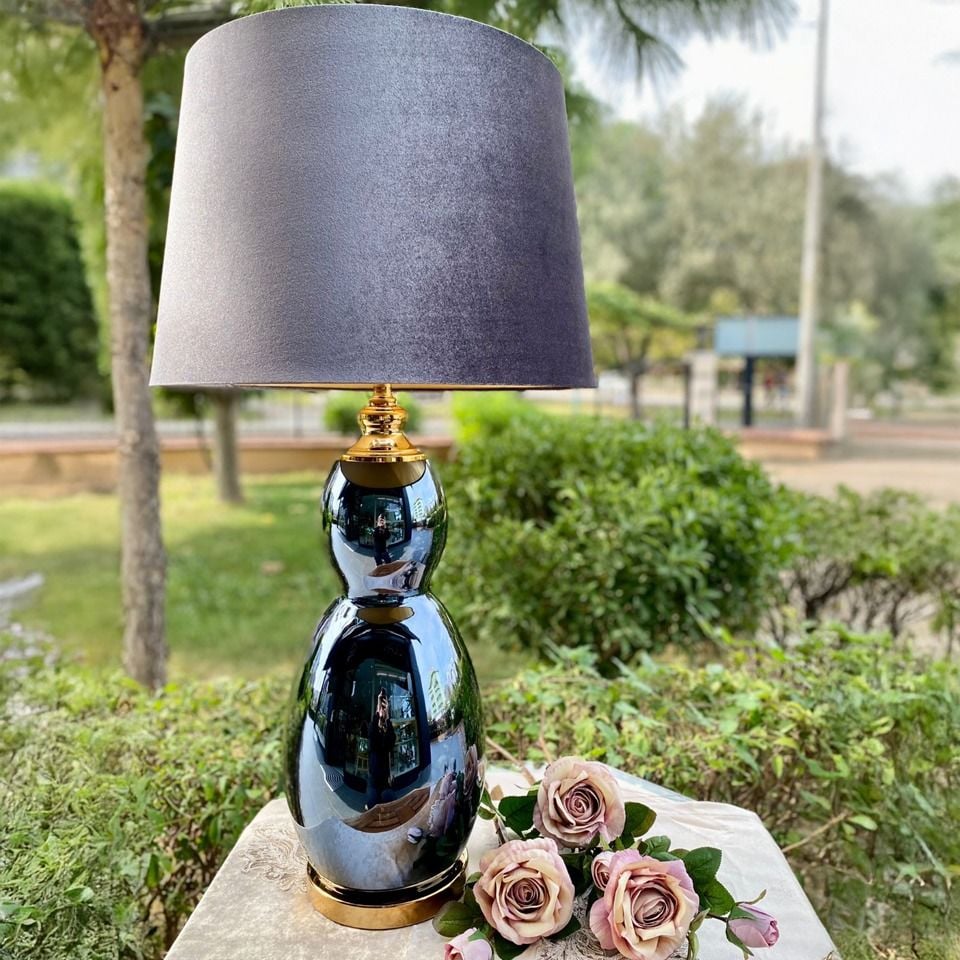 Luna Antrasit Abajur 84 cm