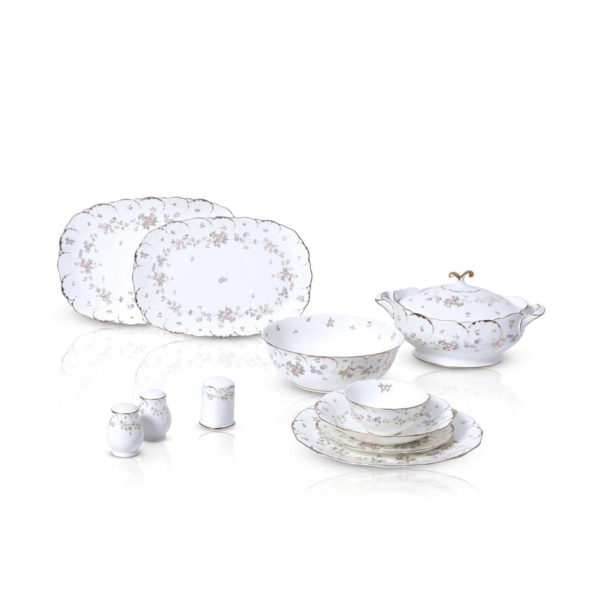 Tiffany Flowers 60 Parça Yemek Takımı