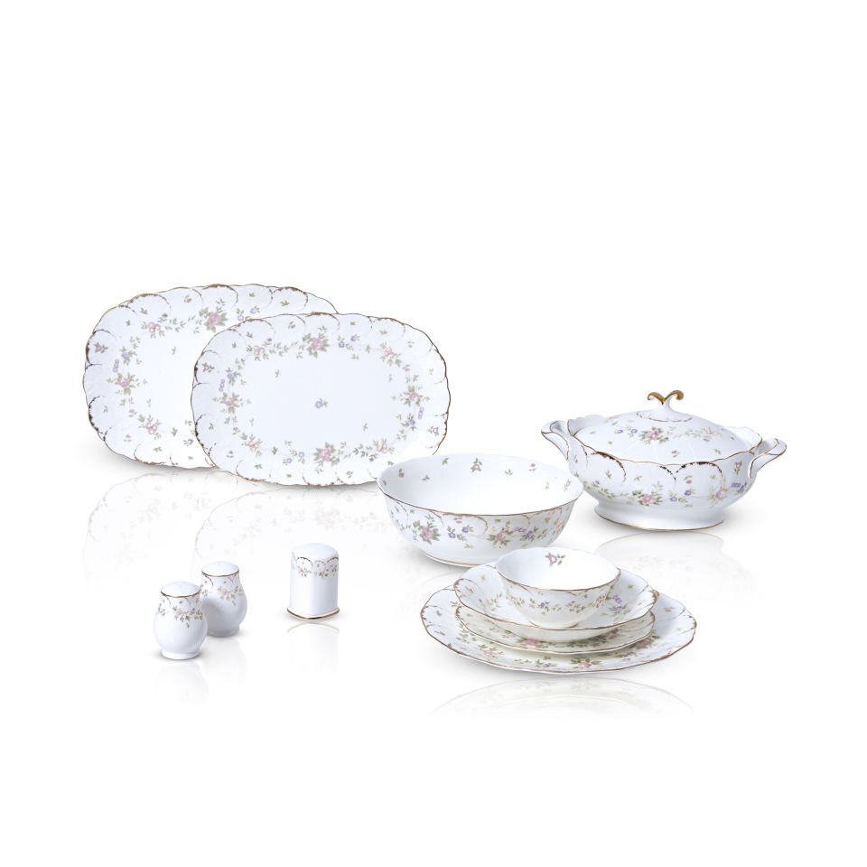 Tiffany Flowers 60 Parça Yemek Takımı