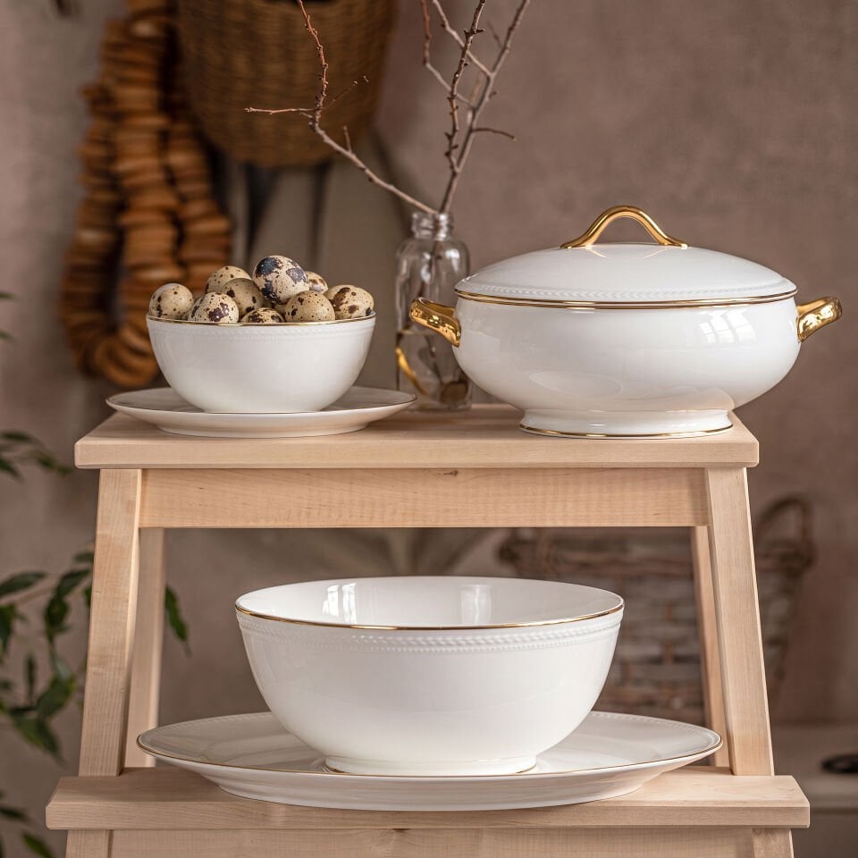 Victoria Gold 70 Parça Yemek Takımı