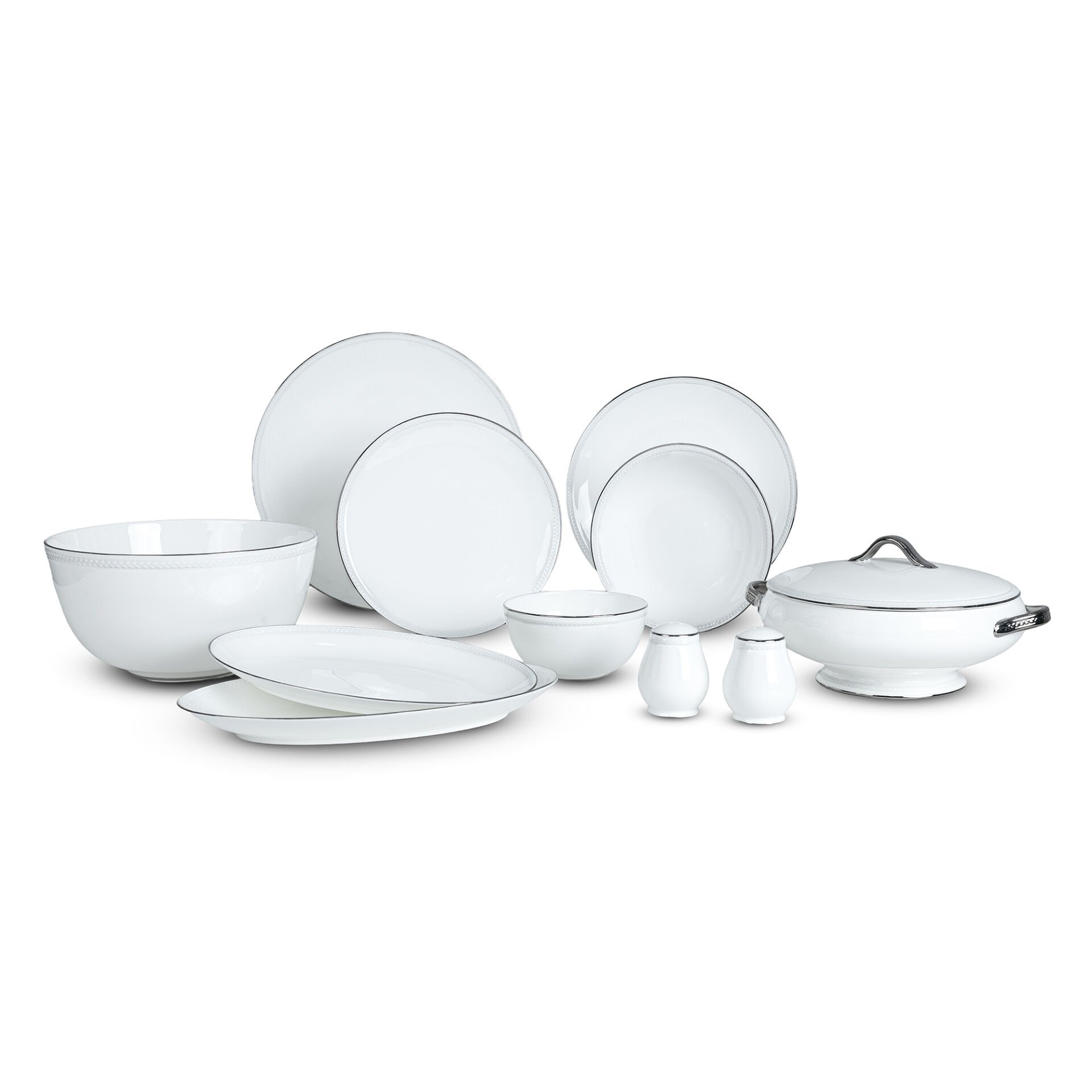 Victoria Platin 70 Parça Yemek Takımı