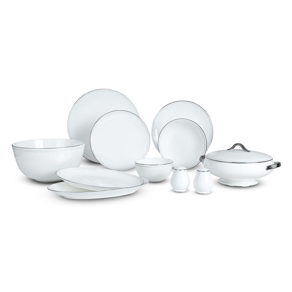 Victoria Platin 70 Parça Yemek Takımı