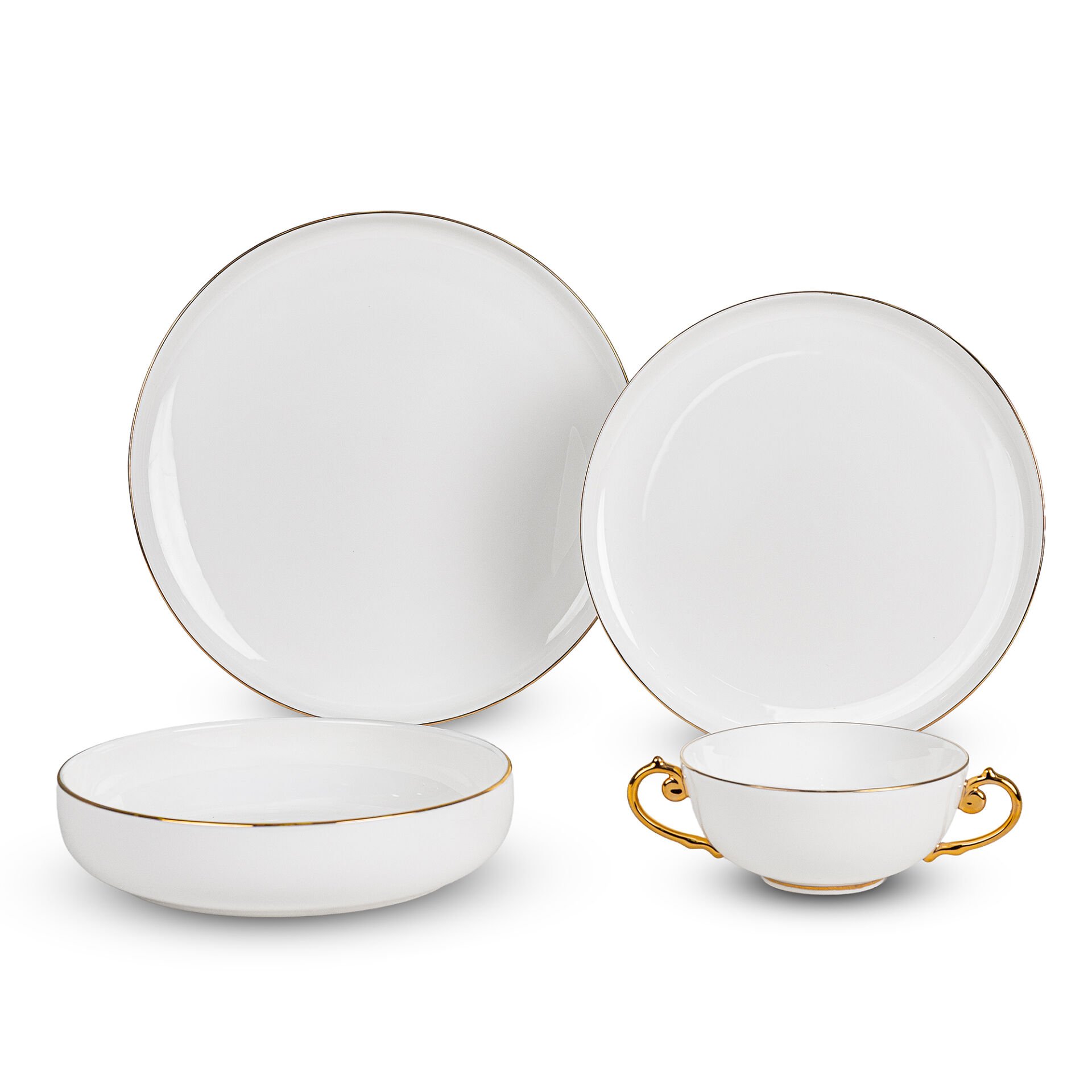 Rina Gold 24 Parça Yemek Takımı