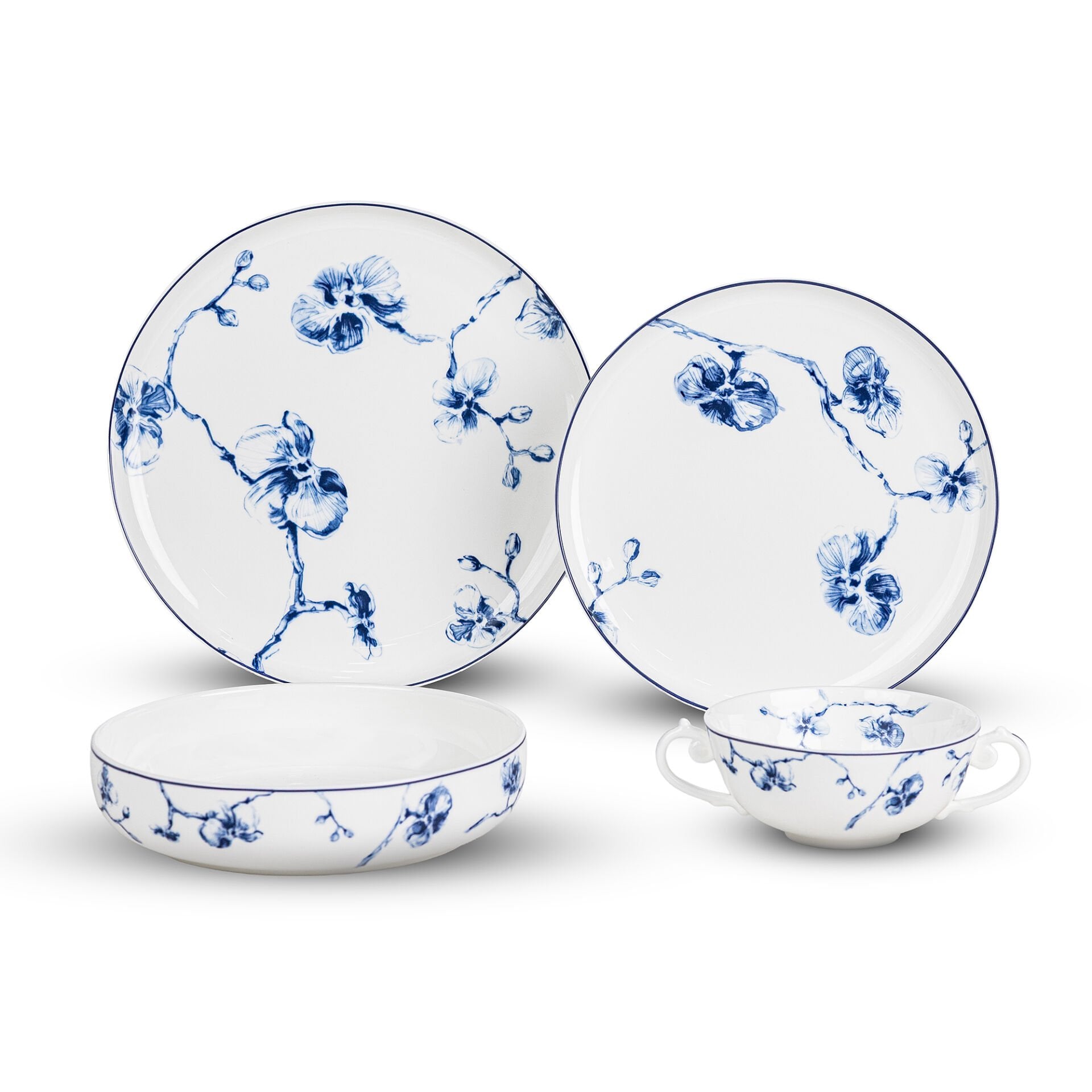 Rina Orchid 24 Parça Yemek Takımı