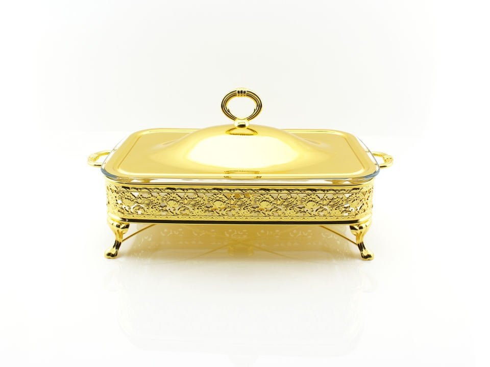 Iron Gold Dikdörtgen Masa Servisi