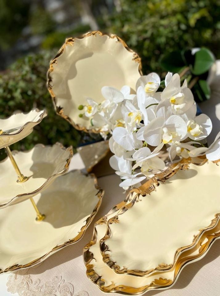 Golden Rey 3 Katlı Kurabiyelik 32 cm