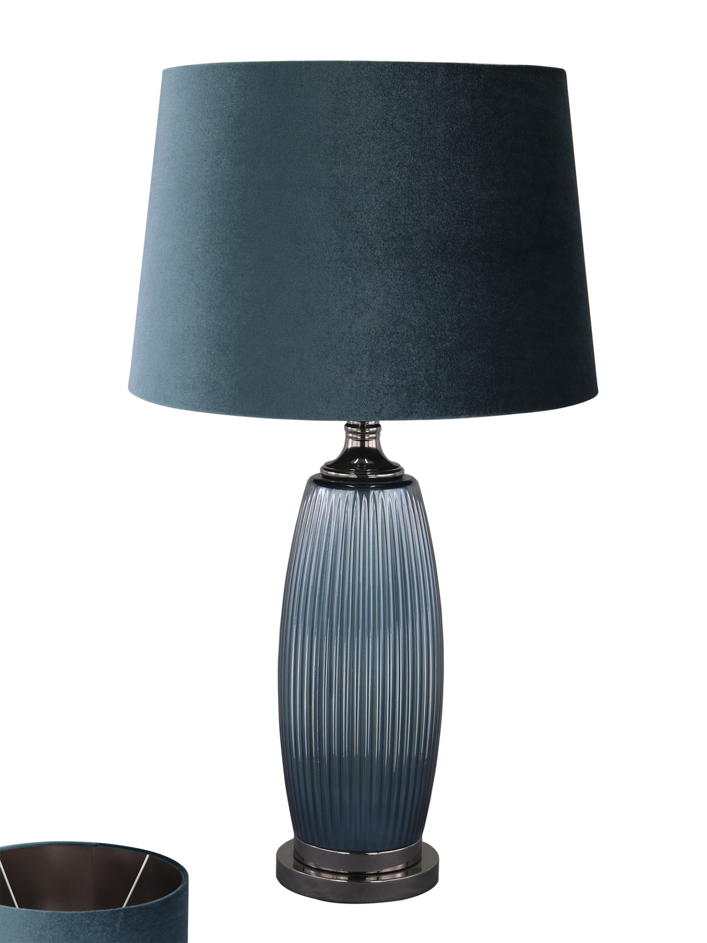 Luna Mavi Platin Abajur 67 cm