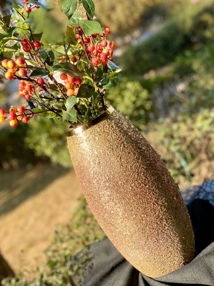 Pessa Gold Vazo 44x21 cm