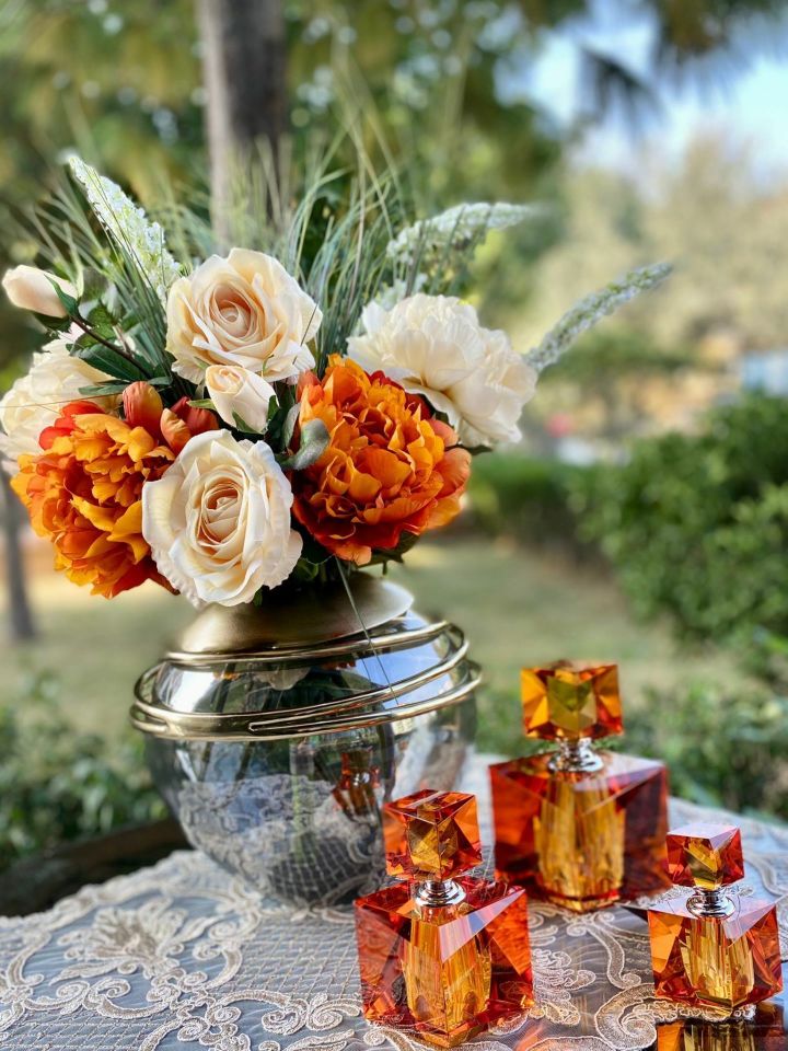 Tina Turuncu Vazo 14 cm