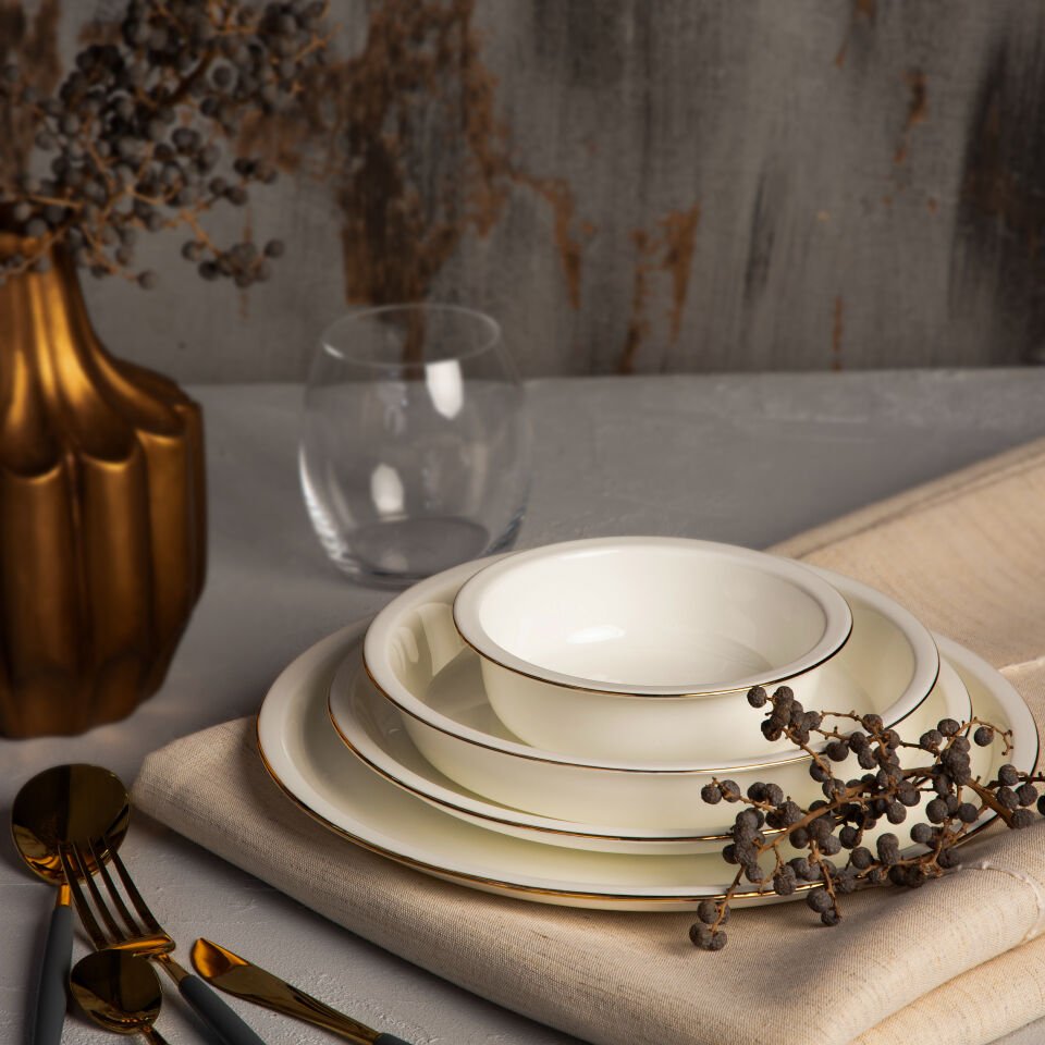 Avalon Gold 24 Parça Yemek Takımı