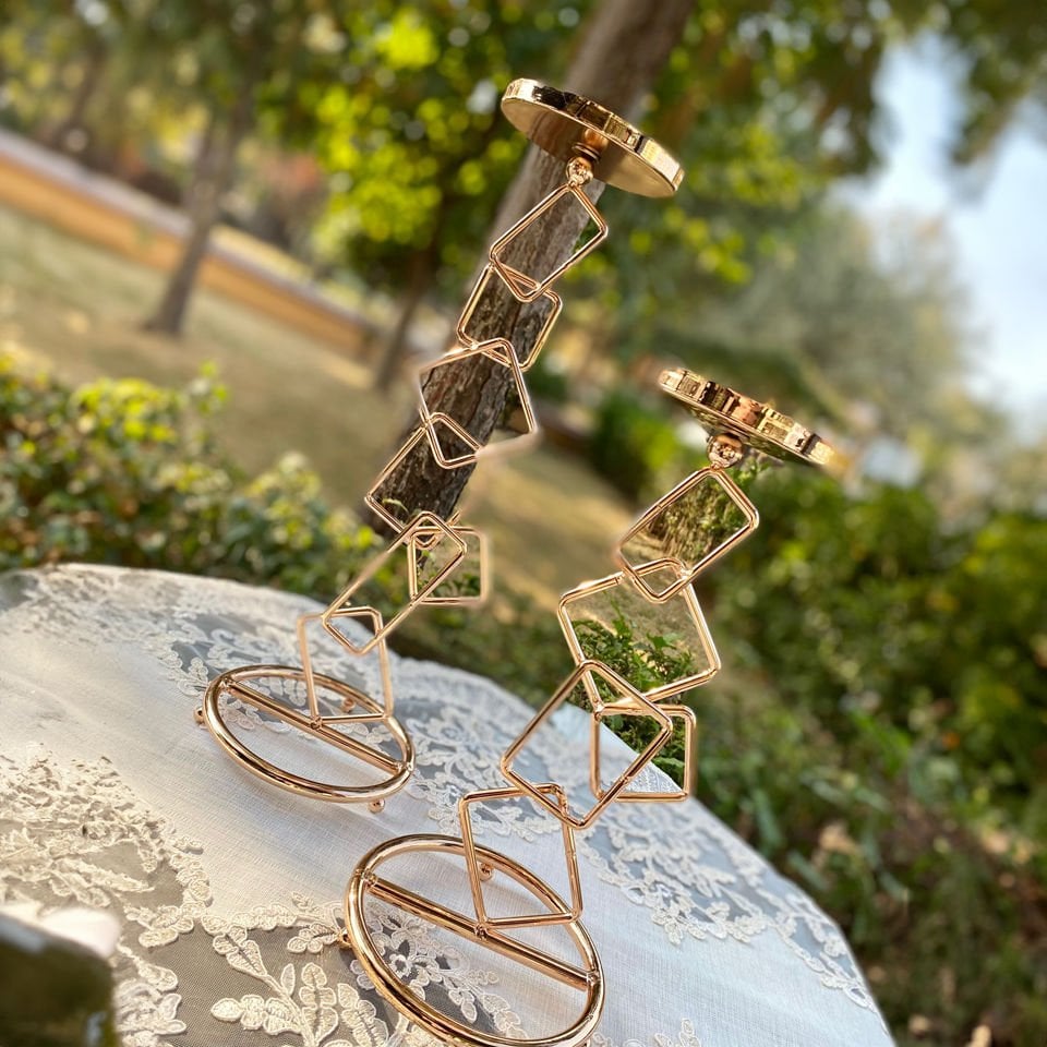 Karat Gold Şamdan 40 cm