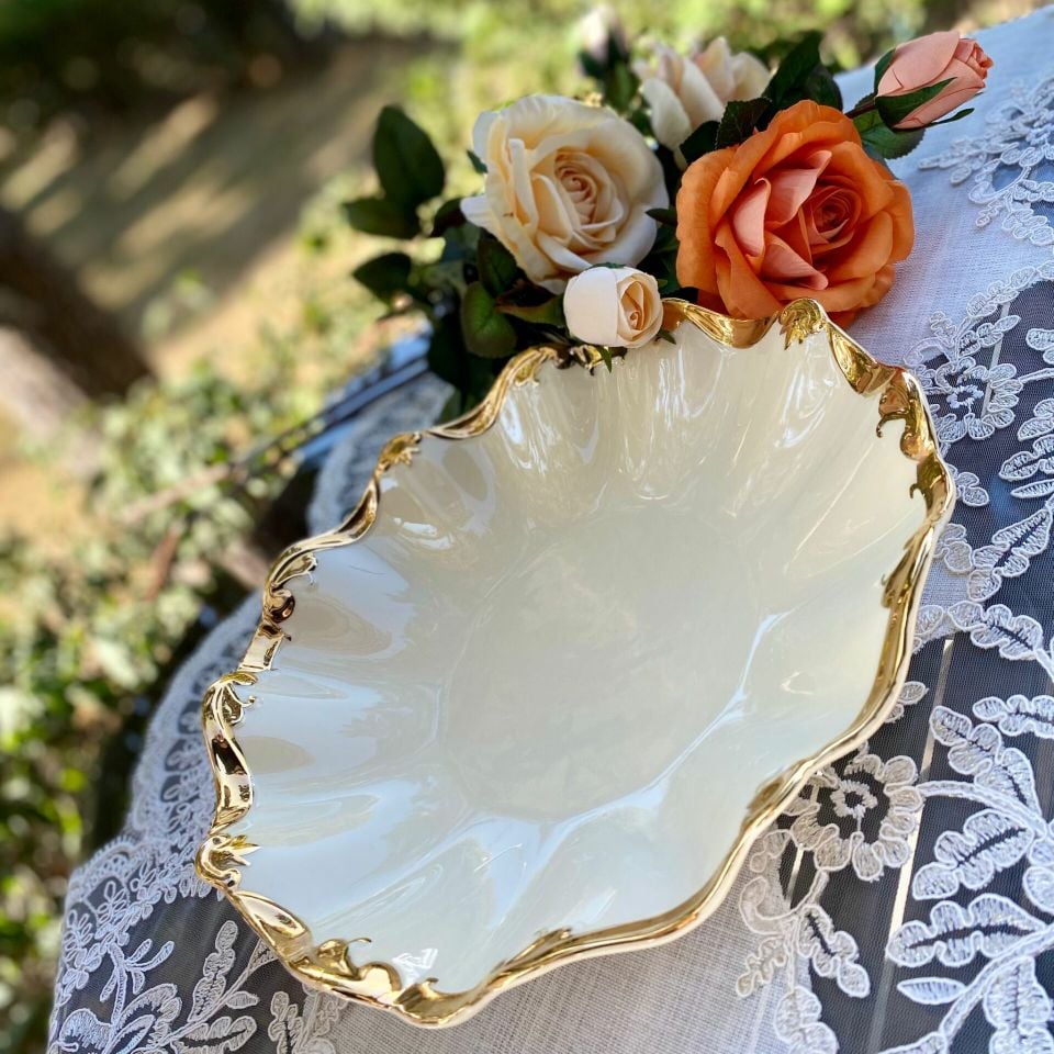 Golden Rey 2 Parça Servis Tabağı 27 cm