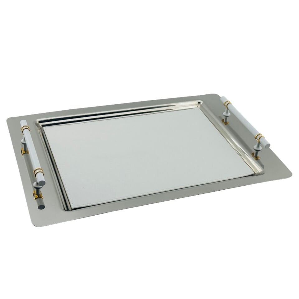 Bossa Whıte Gold Büyük Tepsi