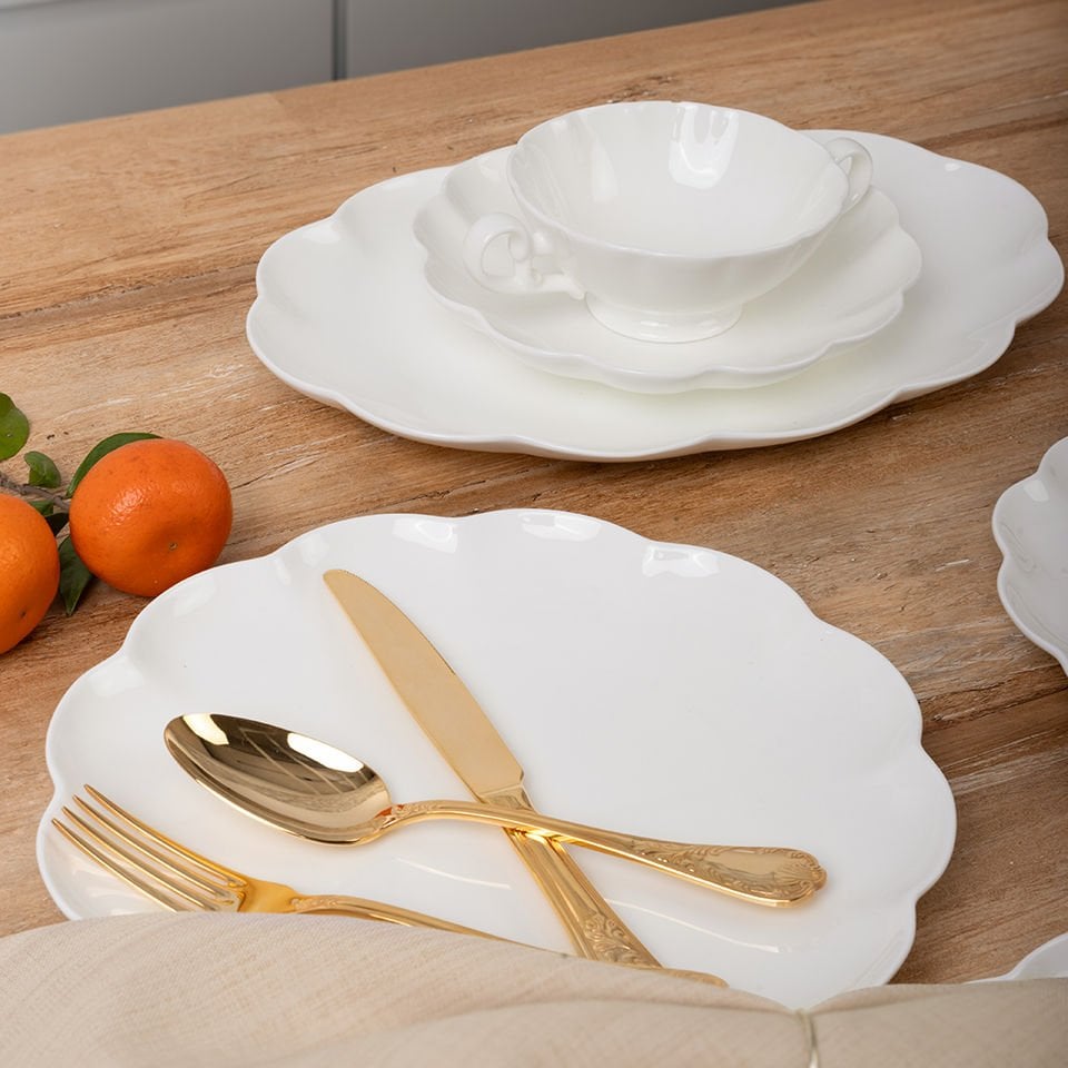 Pıa Whıte 60 Parça Yemek Takımı