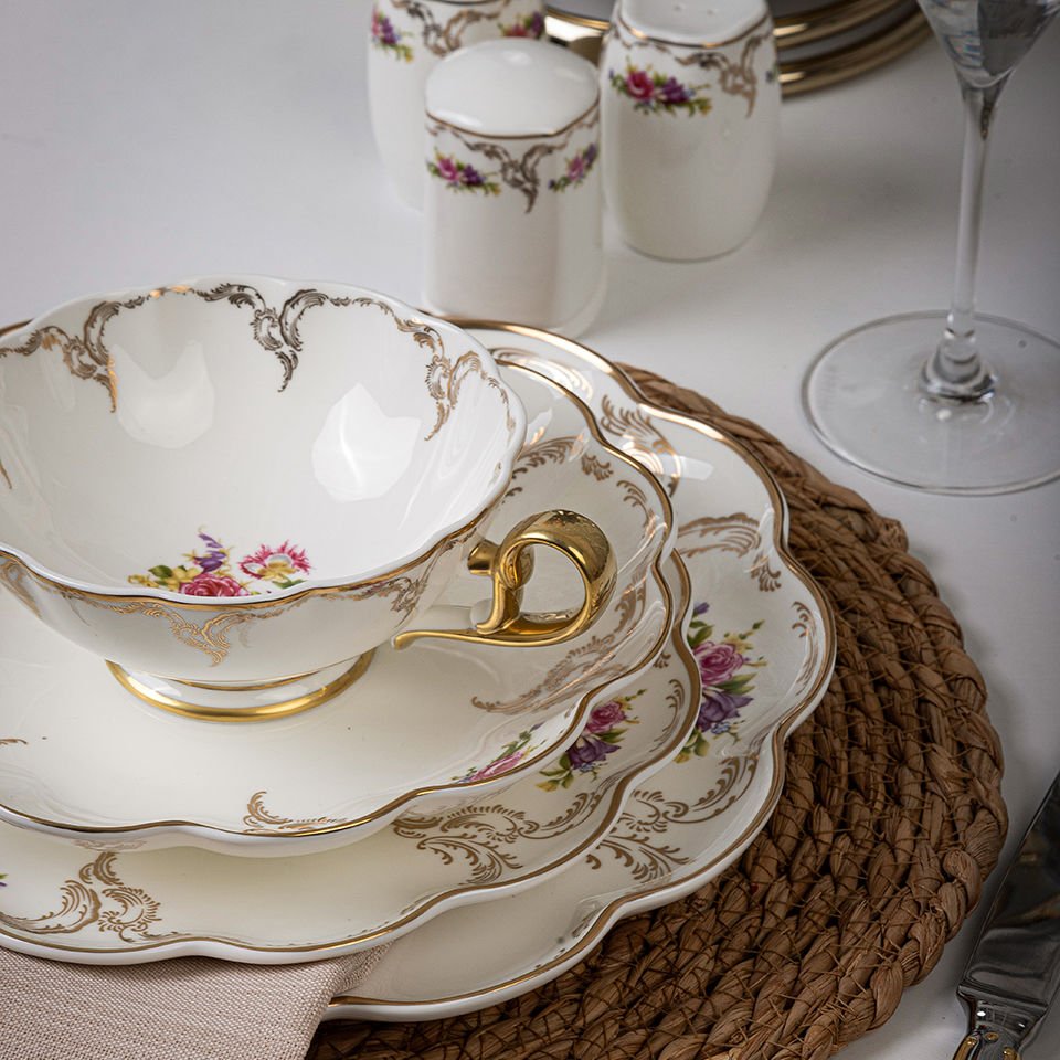 Pıa Flowers 60 Parça Yemek Takımı