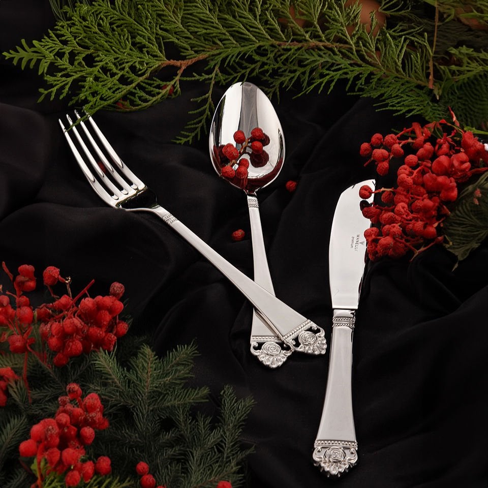 Lorena Parlak 84 Parça Çatal Kaşık Bıçak Seti