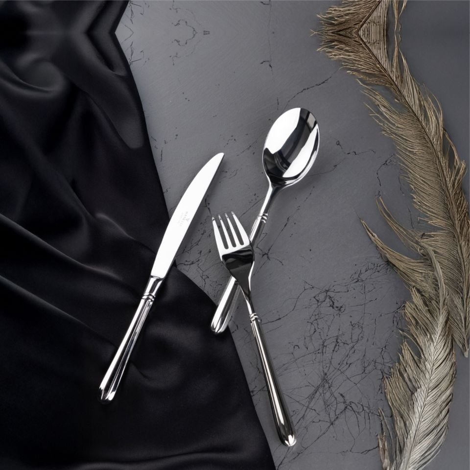 Silvia Parlak 84 Parça Çatal Kaşık Bıçak Seti