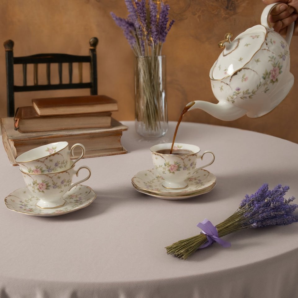 Tiffany Flowers Çay Seti 24 Parça