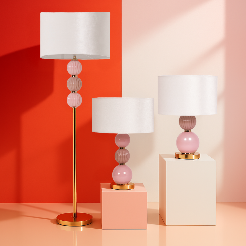 Ella Pink Abajur 55 cm